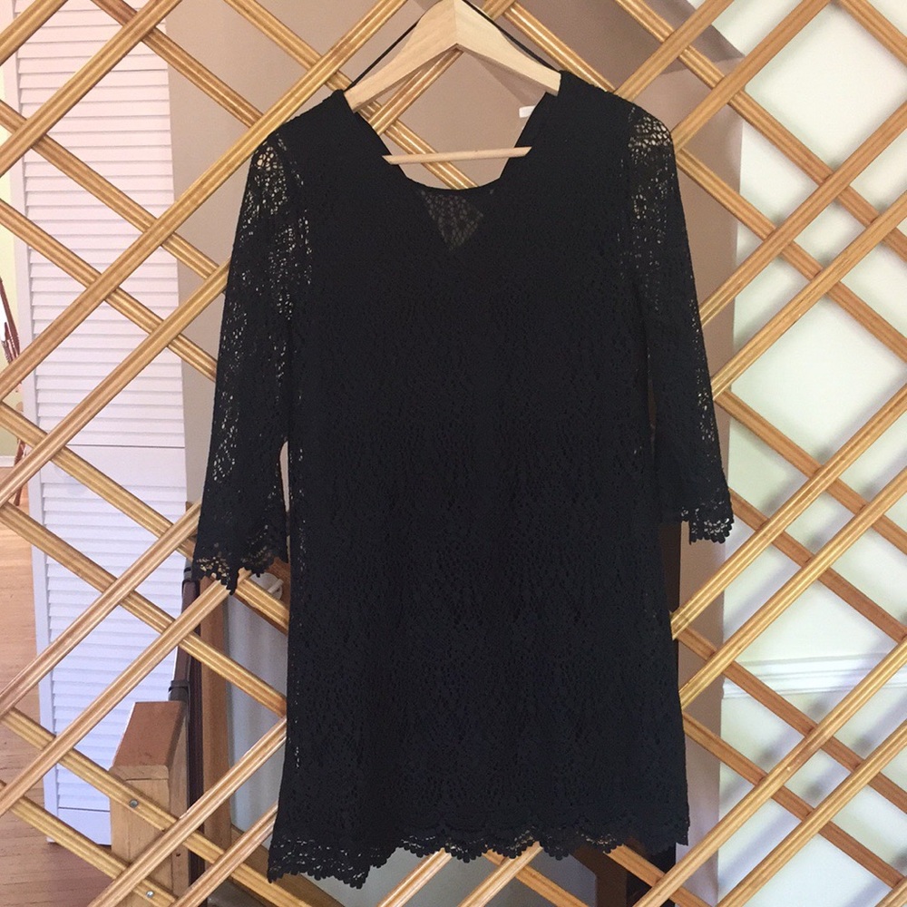 Beautiful lace little black dress